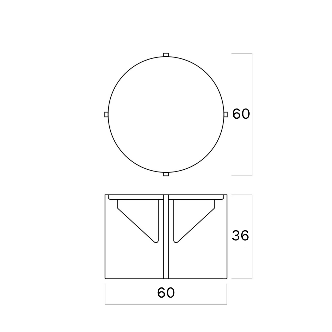 Mesa de Centro Simplic | Abedul BLACK