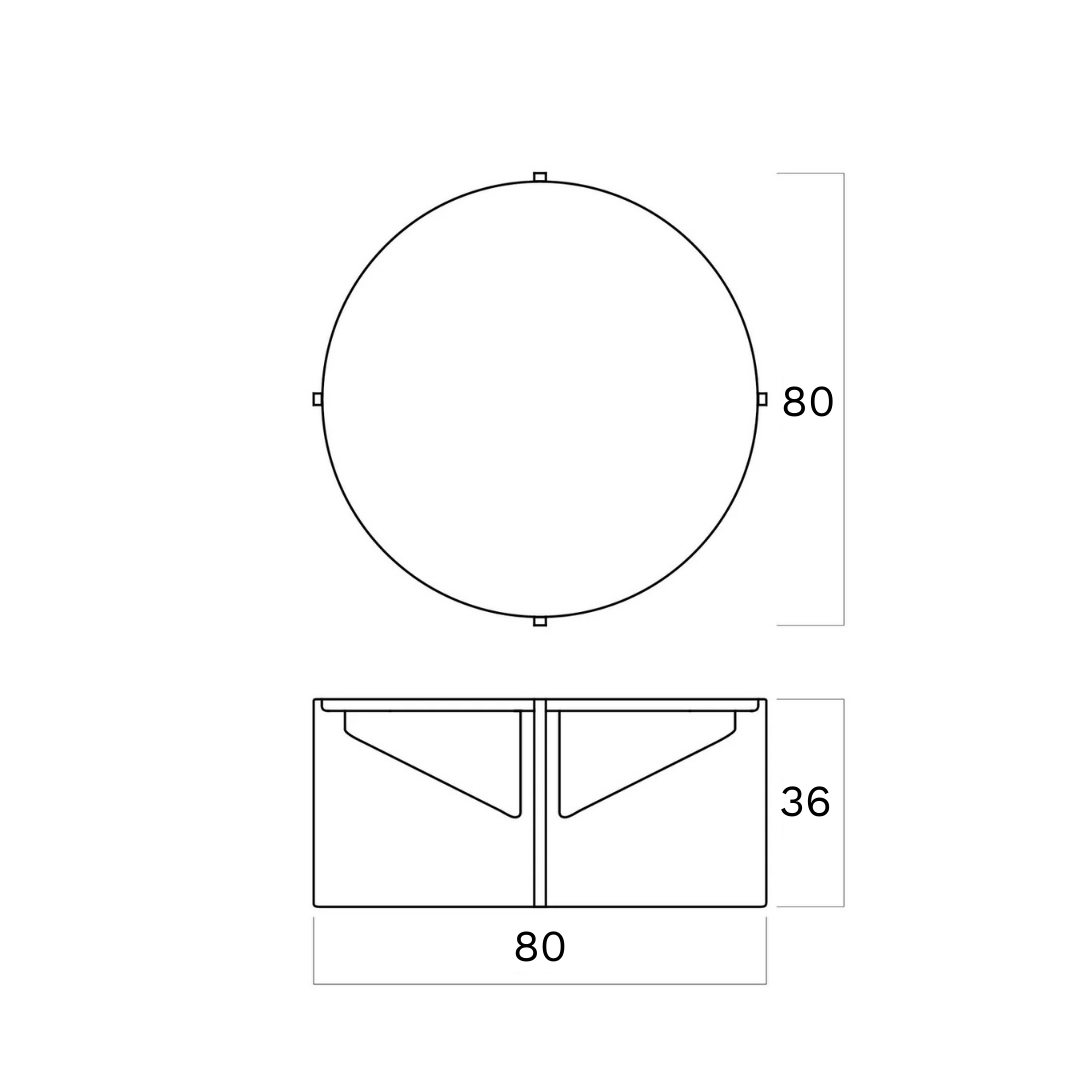 Mesa de Centro Simplic | Abedul BLACK