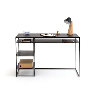 Escritorio repisa 2 niveles Metal BLACK
