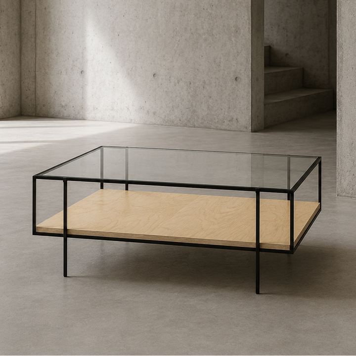 Mesa de centro Doble Nivel Glass — Kallfu.cl