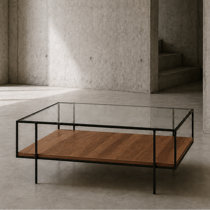 Mesa de centro Doble Nivel Glass — Kallfu.cl