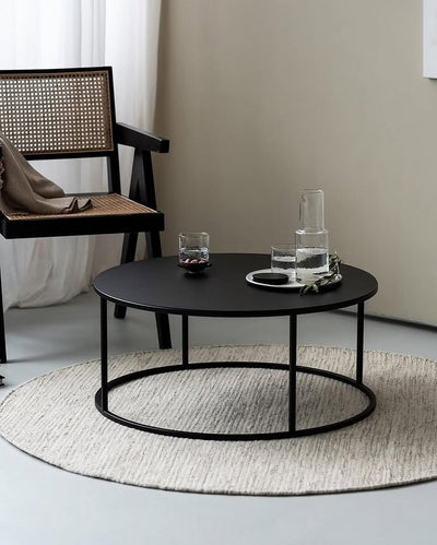 Mesa de centro circular | METAL BLACK