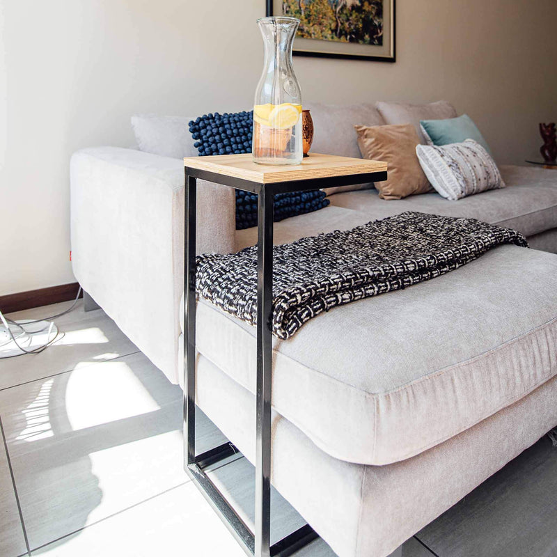 mueble mesa lateral dinámica de fierro