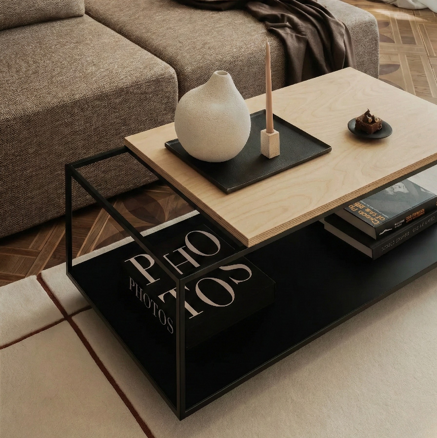Mesa de Centro SALTO Abedul —  Metal Kallfu.cl
