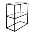 REPISA 60 DOS NIVELES NEGRO GLASS — Kallfu.cl