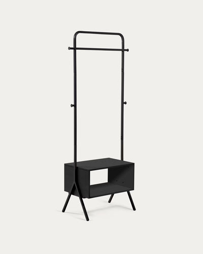 Perchero Box en Arco Abedul Black | Vara