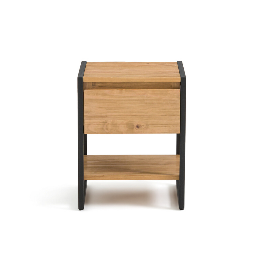 Velador con cajón Roble— Kallfu.cl