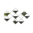 Plant Station horizontal de pared METAL BLACK — Kallfu.cl