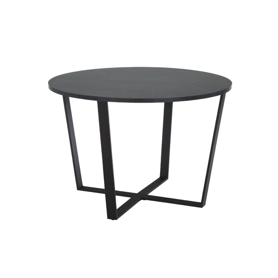 Mesa de comedor redonda 110 ABEDUL BLACK — Kallfu.cl