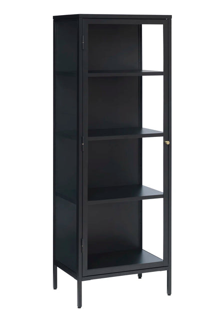 Vitrina Individual Glass 50 Metal Black