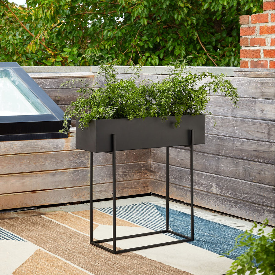 Plant Station Rectangular Alto Metal — Kallfu.cl