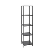 Estantería Pilar 4 niveles METAL BLACK — Kallfu.cl