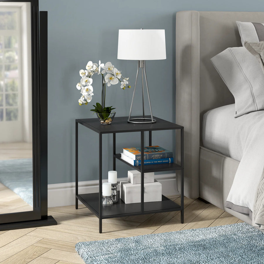 Mesa Lateral Auxiliar Lasse Metal BLACK — Kallfu.cl