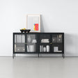 Buffet Glass de 4 puertas Metal Black — Kallfu.cl