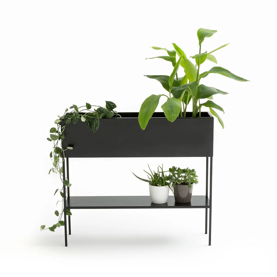 Arrimo Macetero 90 Metal Black — Kallfu.cl