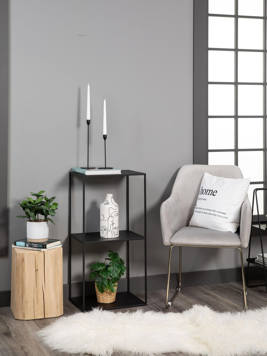 Mesa Lateral Altar doble repisa METAL— Kallfu.cl