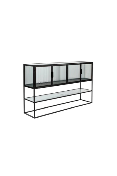 Buffet Scanalato Doble Nivel Glass Metal