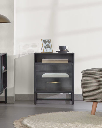 Velador Scanalato GLASS METAL — Kallfu.cl