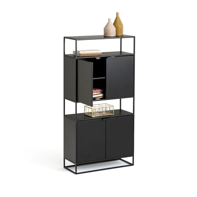 Gabinete 60 de 4 puertas metal black