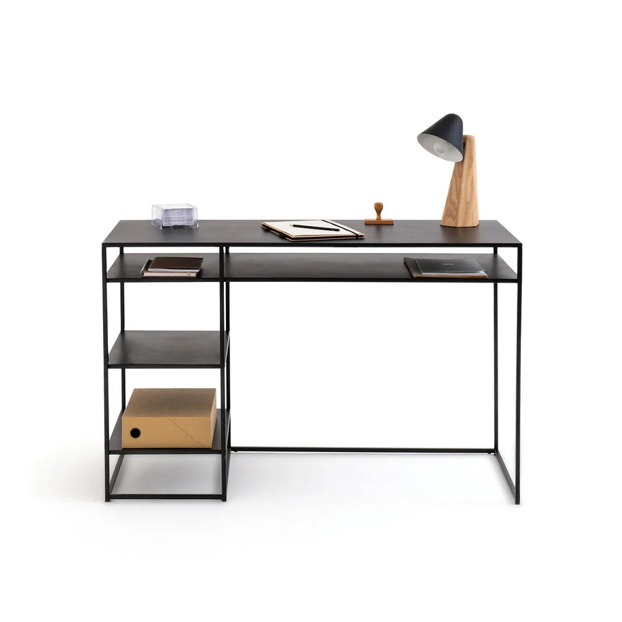 Escritorio repisa 2 niveles Metal BLACK