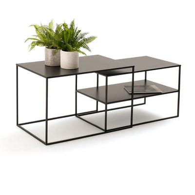 Mesa Nido Baja METAL BLACK