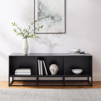 Mueble para Vinilos Industrial Abedul BLACK