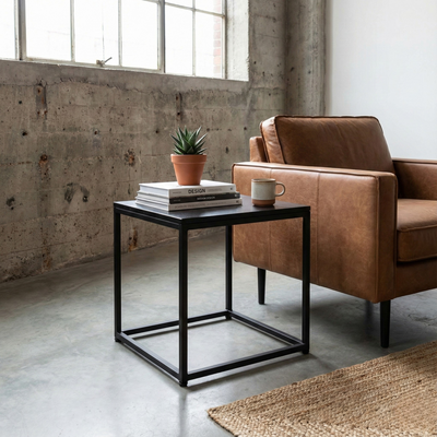 Mesa Lateral CUBO 40 BLACK — Kallfu.cl