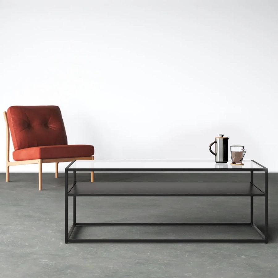 Mesa de Centro Melín 110 Metal Glass — Kallfu.cl