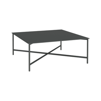 Mesa de Centro Cuadrada X | METAL BLACK
