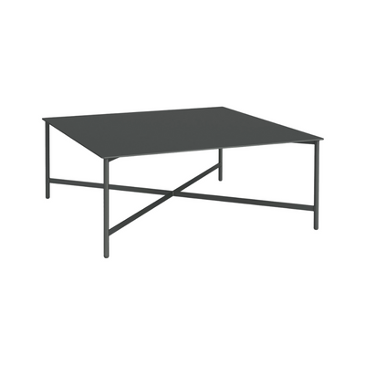 Mesa de Centro Rectangular X | METAL BLACK