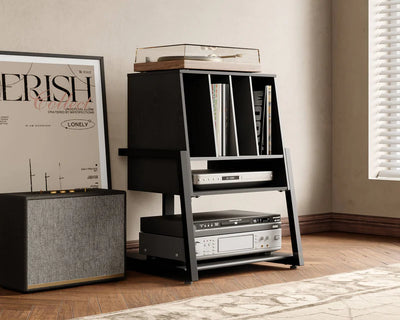 Mueble Vinilos Aukan 60 BLACK — Kallfu.cl