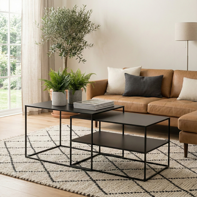 Mesa Nido Baja METAL BLACK — Kallfu.cl