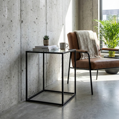 Mesa Lateral Altar 40 GLASS — Kallfu.cl