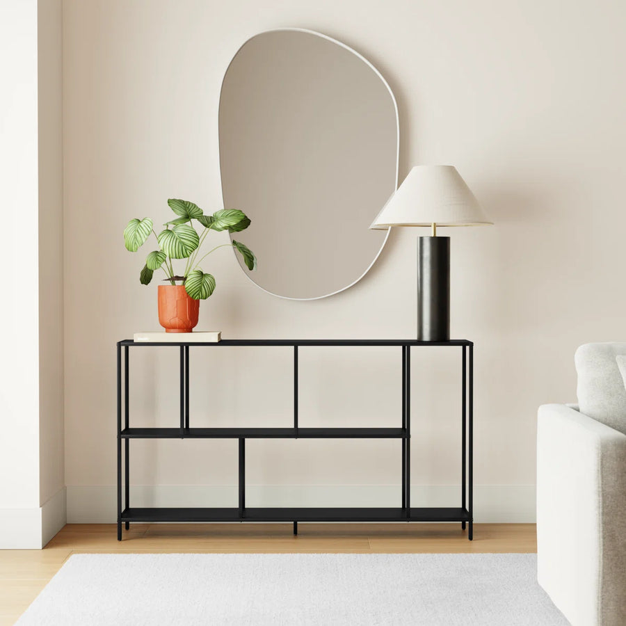 Estante bajo Lett 130 Metal BLACK — Kallfu.cl
