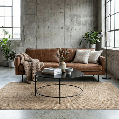 Mesa de centro 80  METAL BLACK