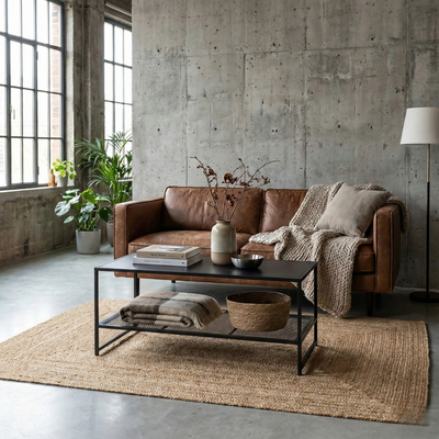 Mesa de centro rejilla 100 Metal BLACK