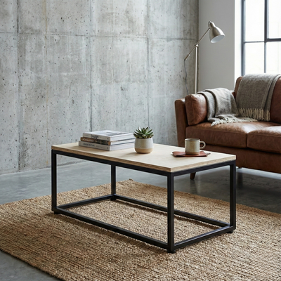 Mesa de Centro NEGRA Rectangular MIMA — Kallfu.cl