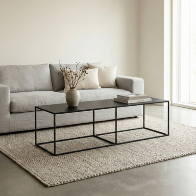 Mesa Larga 140 metal black — Kallfu.cl