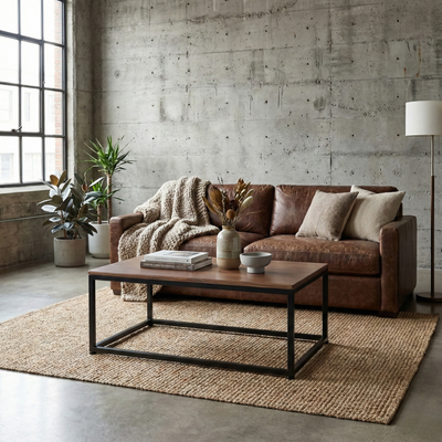 Mesa de Centro Rectangular Negra Toffee