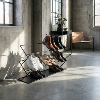 Zapatero Shelf Black VARA — Kallfu.cl