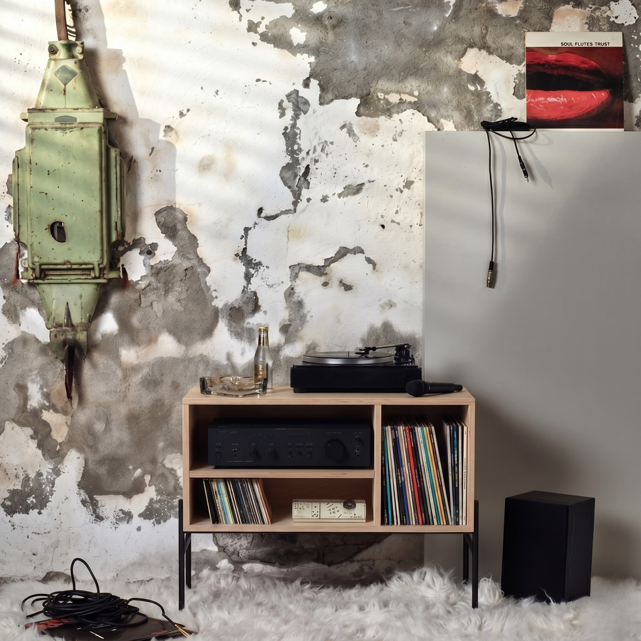Mueble Vinilos 75 COMPO MIMA ABEDUL — Kallfu.cl