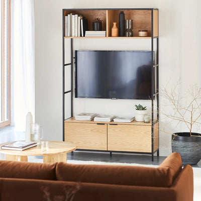 Mueble para TV 2 puertas MIMA Negro
