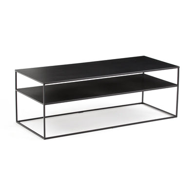 Mesa de centro 120 doble metal black