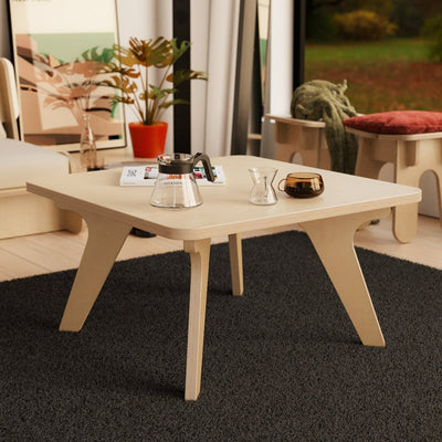 Mesa Centro Soft Square Abedul | Natural