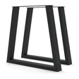 Base Trapecio Kallfü metal negro para mesa, 71 cm — par de patas
