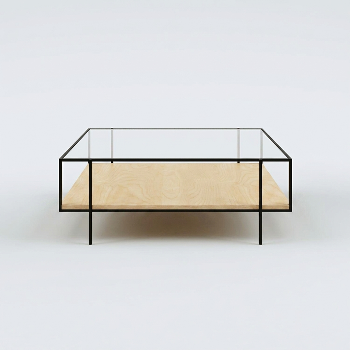Mesa de centro Doble Nivel Glass — Kallfu.cl