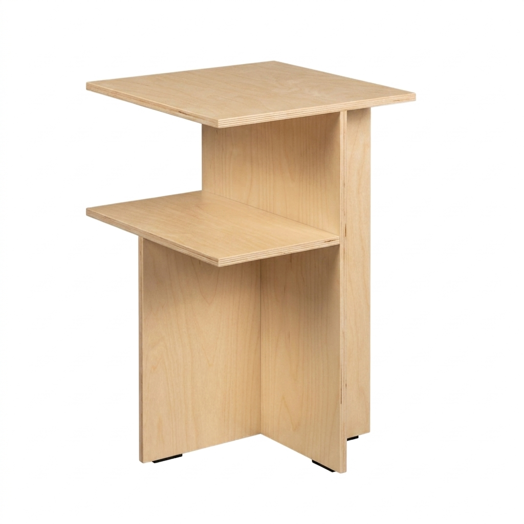 Mesa lateral Square ABEDUL BLACK — Kallfu.cl — MIMA