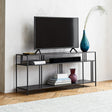 Rack TV & Estante bajo Romani Metal Black — Kallfu.cl