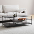 Mesa de centro tres niveles 122 Metal Black — Kallfu.cl