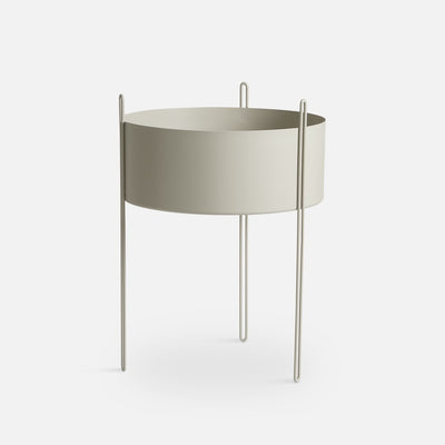 Plant Station ALTO 40 Circular | Metal Beige